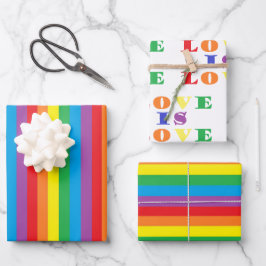 "Rainbow Pride" Inpakpapier Vel