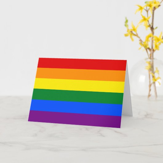 Rainbow Pride Kaart (Gele Bloem)