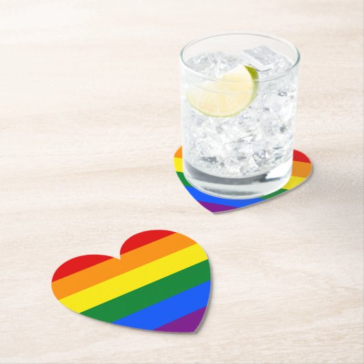 Rainbow Pride Kartonnen Onderzetters (Insitu)