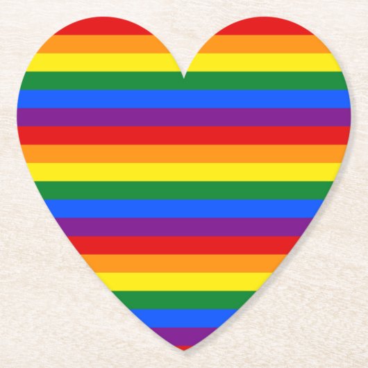 Rainbow Pride Kartonnen Onderzetters (Voorkant)