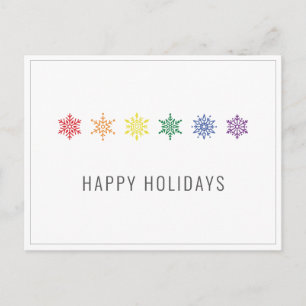 Rainbow Pride Kerstmis Briefkaart