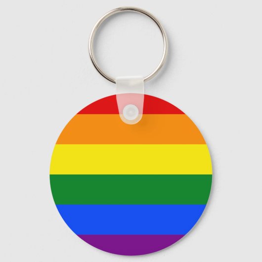 Rainbow Pride Keyring Sleutelhanger (Voorkant)