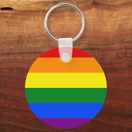 Rainbow Pride Keyring Sleutelhanger (Voorkant)