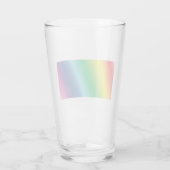 Rainbow pride kleuren gelijkheid drink glas (Achterkant)