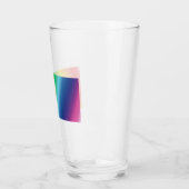 Rainbow pride kleuren gelijkheid drink glas (Links)