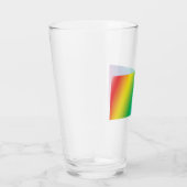 Rainbow pride kleuren gelijkheid drink glas (Rechts)