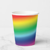 Rainbow pride kleuren lgbt lgbtq patroonpartij papieren bekers (Achterkant)