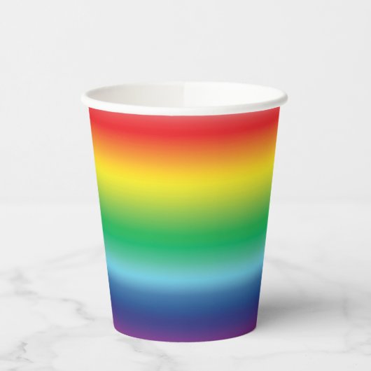 Rainbow pride kleuren lgbt lgbtq patroonpartij papieren bekers (Links)