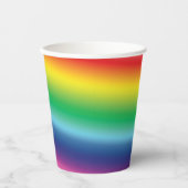 Rainbow pride kleuren lgbt lgbtq patroonpartij papieren bekers (Voorkant)