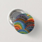 Rainbow pride knop ronde button 3,2 cm (Voorkant /achterkant)