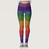 Rainbow Pride-Leggings met "frag"-stijl Leggings (Voorkant)