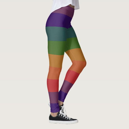 Rainbow Pride-Leggings met "frag"-stijl Leggings (Rechts)