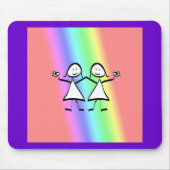 Rainbow Pride Lesbian Brides Muismat (Voorkant)