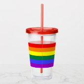 Rainbow Pride LGBT Acryl Drinkbeker (Rechts)