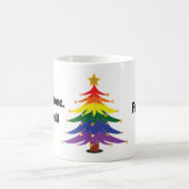 RAINBOW pride lgbt kerst gay lesbisch biseksueel Koffiemok (Center)