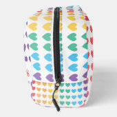 Rainbow Pride LGBT Love Heart gepersonaliseerd Toilettasje (Rechts)