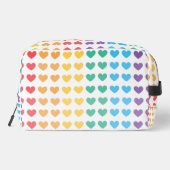 Rainbow Pride LGBT Love Heart gepersonaliseerd Toilettasje (Achterkant)