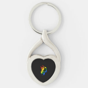Rainbow Pride LGBT T-shirt Sleutelhanger