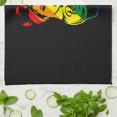 Rainbow Pride LGBT T-shirt Theedoek (Gevouwen)