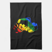 Rainbow Pride LGBT T-shirt Theedoek (Verticaal)