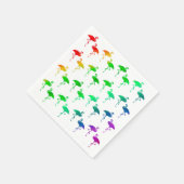 Rainbow Pride LGBTQ Flamingo's Patroon Servetten (Hoek)