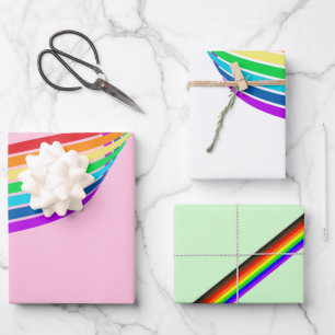 Rainbow Pride Lgbtq+ Inpakpapier Vel