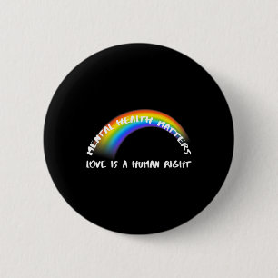 Rainbow Pride LGBTQ - Liefde is een mensenrecht Ronde Button 5,7 Cm