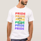 Rainbow Pride LGBTQ Strijd voor Gelijkheid T-Shirt (Voorkant)