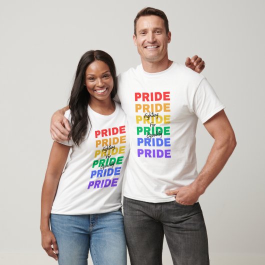 Rainbow Pride LGBTQ Strijd voor Gelijkheid T-Shirt (Unisex)