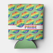 Rainbow Pride Lips Blikjeskoeler (Voorkant)