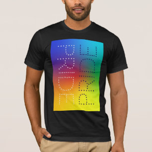 Rainbow Pride Love Chic Typografie Gepersonaliseer T-shirt