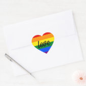 Rainbow Pride Love Hart Sticker (Envelop)