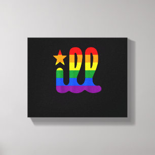 Rainbow Pride Love Philadelphia Philly Gay Pri Canvas Afdruk