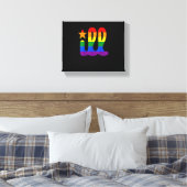 Rainbow Pride Love Philadelphia Philly Gay Pri Canvas Afdruk (Insitu (Slaapkamer))