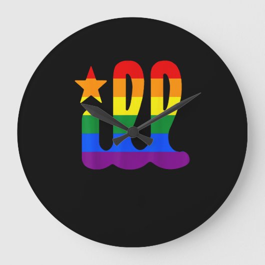 Rainbow Pride Love Philadelphia Philly Gay Pri Grote Klok (Voorkant)