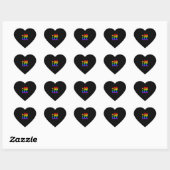 Rainbow Pride Love Philadelphia Philly Gay Pri Hart Sticker (Vel)
