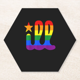 Rainbow Pride Love Philadelphia Philly Gay Pri Kartonnen Onderzetters