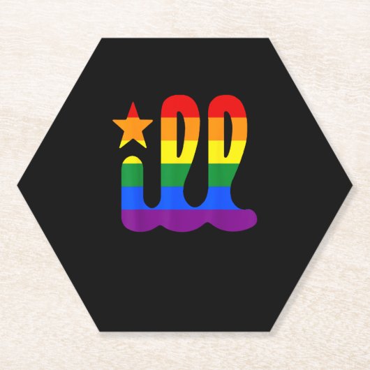 Rainbow Pride Love Philadelphia Philly Gay Pri Kartonnen Onderzetters (Voorkant)