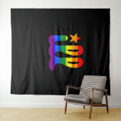 Rainbow Pride Love Philadelphia Philly Gay Pri Wandkleed (In Situ (horizontaal))