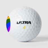 Rainbow pride maand liefde voeg tekstkunst toe golfballen (Logo)