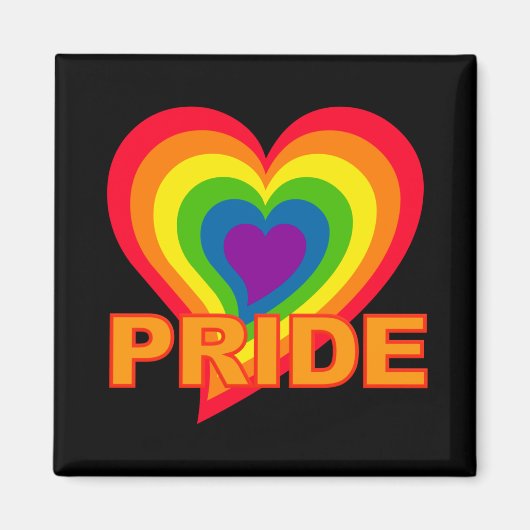 Rainbow Pride magneet (Voorkant)