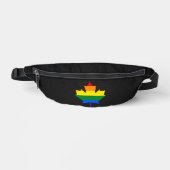 Rainbow pride maple leaf  heuptasje (Voorkant)