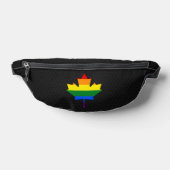 Rainbow pride maple leaf  heuptasje (Liggend)