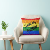 Rainbow Pride Mosaic Love Daddies Kussen (Stoel)