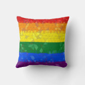 Rainbow Pride Mosaic Love Daddies Kussen (Achterkant)