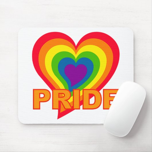 Rainbow Pride mousepad Muismat (Met muis)