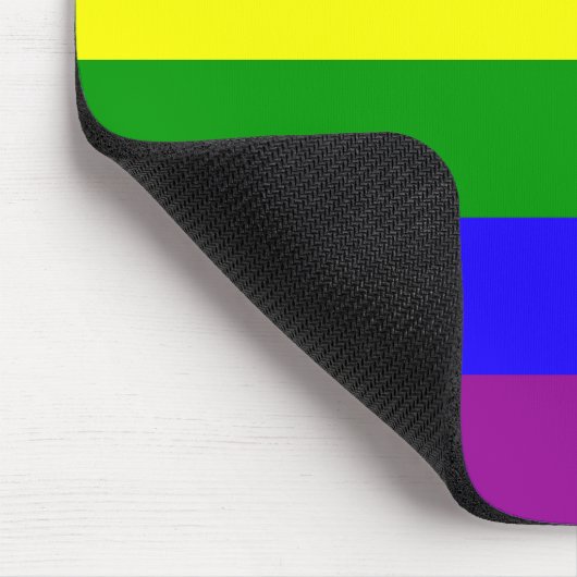 Rainbow Pride mousepad Muismat (Hoek)