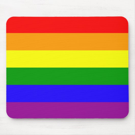 Rainbow Pride mousepad Muismat (Voorkant)