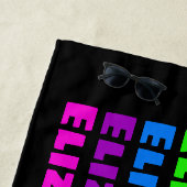 Rainbow Pride Name Fade Strandlaken (In situ)