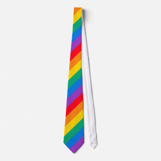 Rainbow Pride Necktie Stropdas (Voorkant)